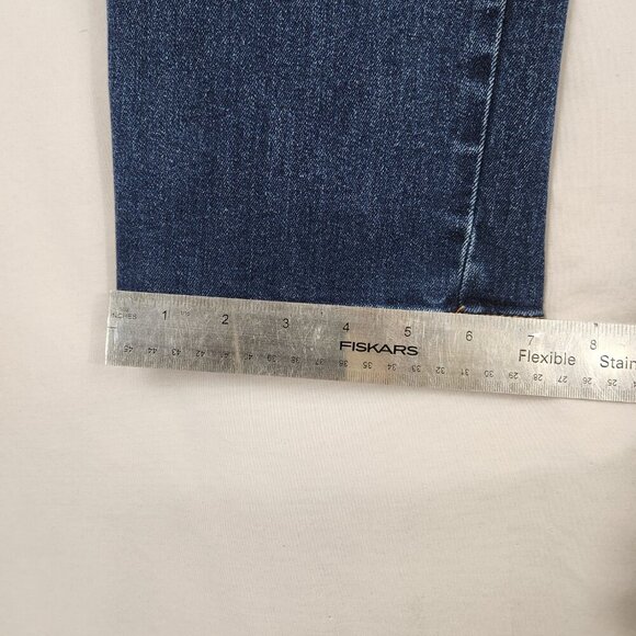 Gloria Vanderbilt Amanda Women's Stretch Denim Blue Jeans Size 12P Straight Leg - Picture 5 of 11